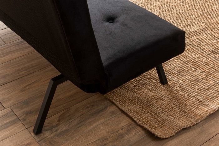 Atelier Del Sofa Zola - Sofá-Cama de 3 Plazas Negro Atelier Del Sofa Zola - Sofá-Cama de 3 Plazas Negro